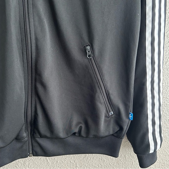 Adidas Originals black trefoil full zip track jacket‎ - Picture 4 of 9